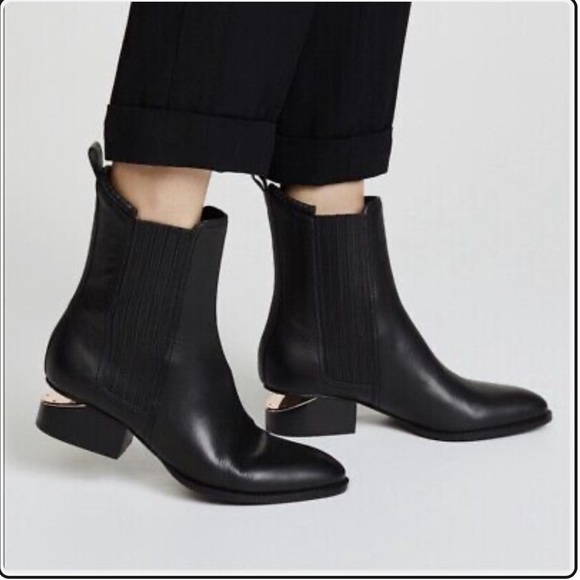 Alexander Wang Anouck boots, black silver, size 38.5 - Picture 6 of 6